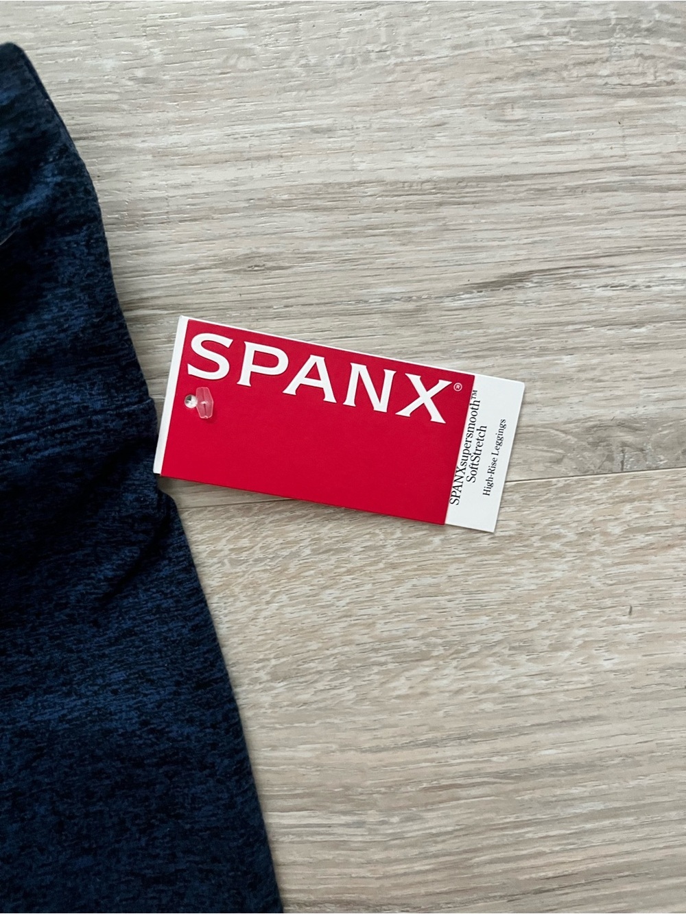 NWT SPANX Women’s Super Smooth Soft Stretch Leggings Heather Blue - Size Small - Picture 3 of 7